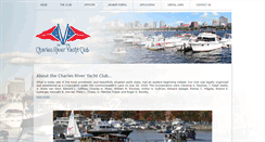 Desktop Screenshot of charlesriveryachtclub.com