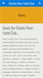 Mobile Screenshot of charlesriveryachtclub.com
