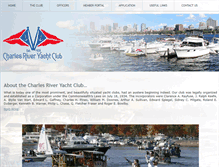 Tablet Screenshot of charlesriveryachtclub.com